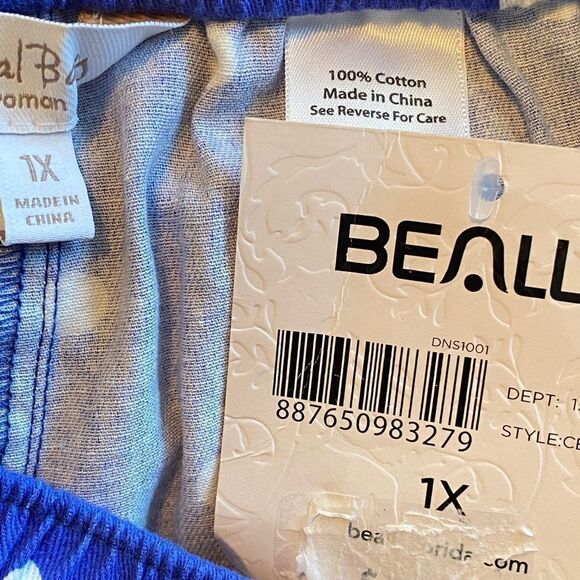 CORAL BAY Women’s Polka Dot Print Drawstring Twill Capris - Picture 8 of 8